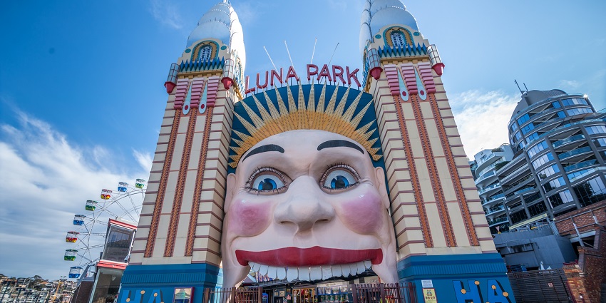 Adventure calls from Luna Park, one of the famous places to visit in Melbourne.