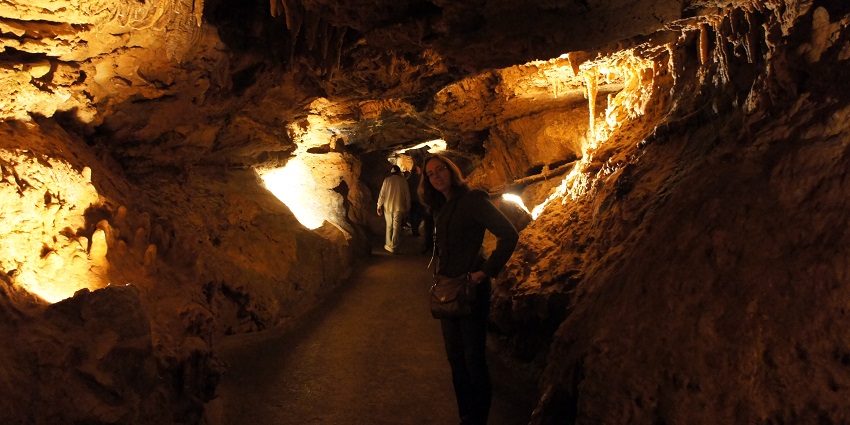 A view with stalactites and stalagmites and amongst the best places to see near Shenandoah National Park.