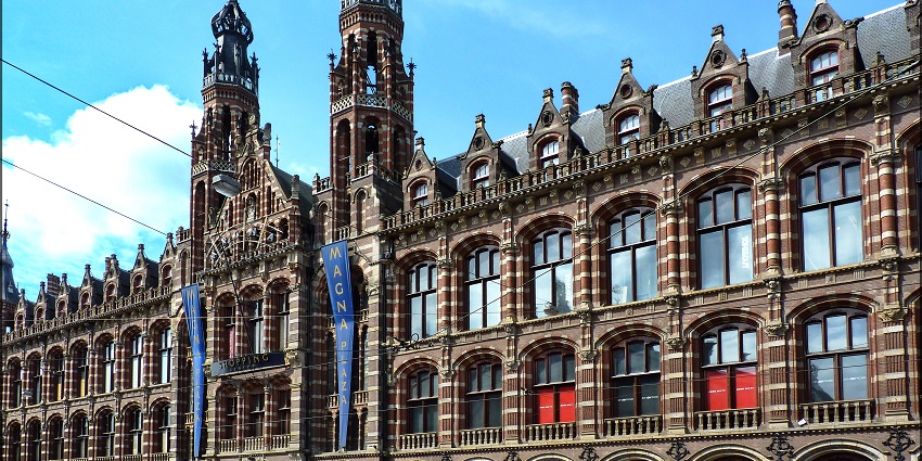 Elegant shopping mall housed in a historic 19th-century building.