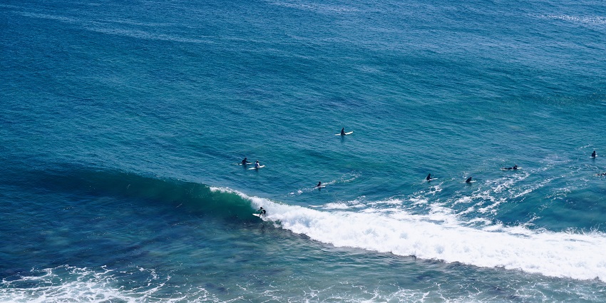 An image of Zuma Beach in Malibu, one of the most popular beaches in California