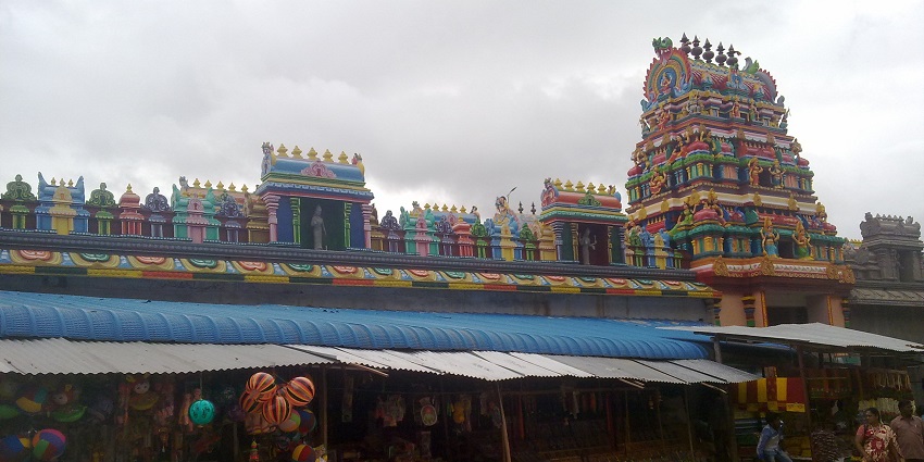 A picture of Masani Amman Temple, a sacred site among Pollachi tourist places.