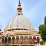 A view of Mayapur Temple's main gate, which is the spiritual spot in West Bengal.