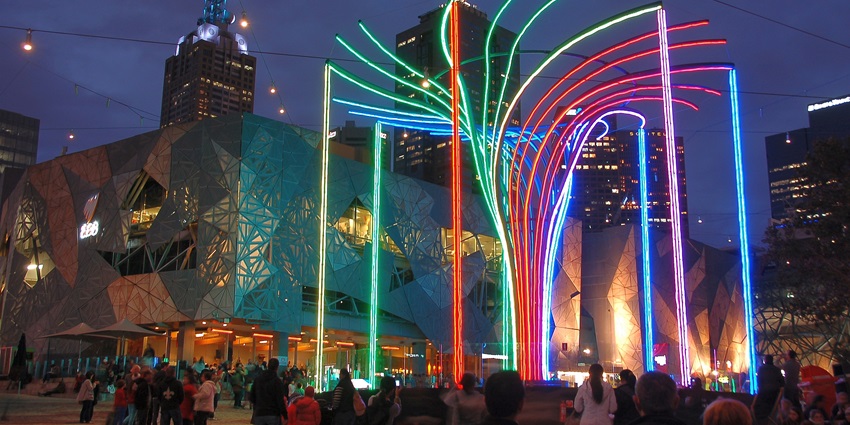 The beautiful setting at one of the best music festivals in Melbourne and most loved.