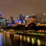 A View of Vibrant Nightlife in Melbourne— home to scenic parties and beautiful landscape