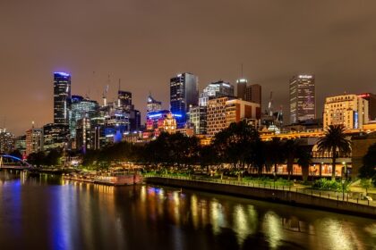 A View of Vibrant Nightlife in Melbourne— home to scenic parties and beautiful landscape