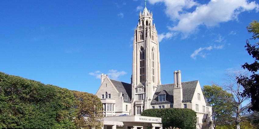 An image of the main entrance of Memorial Art Gallery, a famous place near George Eastman Museum.
