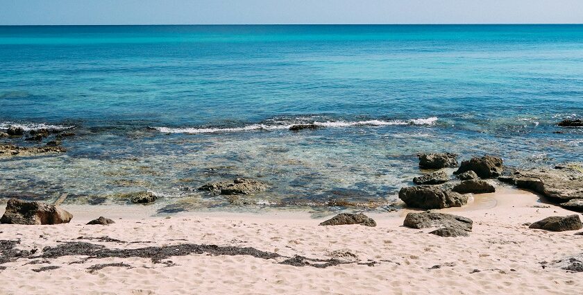 A view of one of Mexico beaches offering serene landscapes and serene ambience.