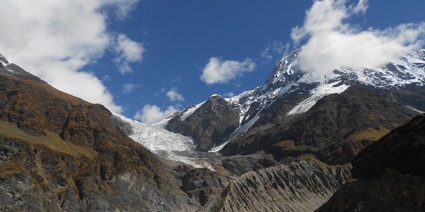 Adventurous journey to a remote glacier with picturesque vistas.