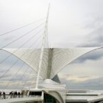 Exterior view of the Milwaukee Art Museum with its iconic white-winged architecture.