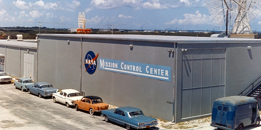 A vibrant view of the machine control centre, a famous place near the NASA Museum.