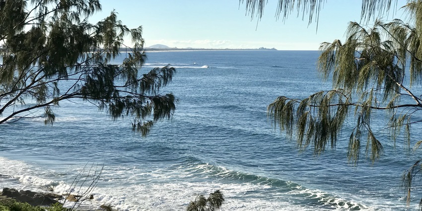 Moffat Beach, a must-visit spot near the main destination’s location.
