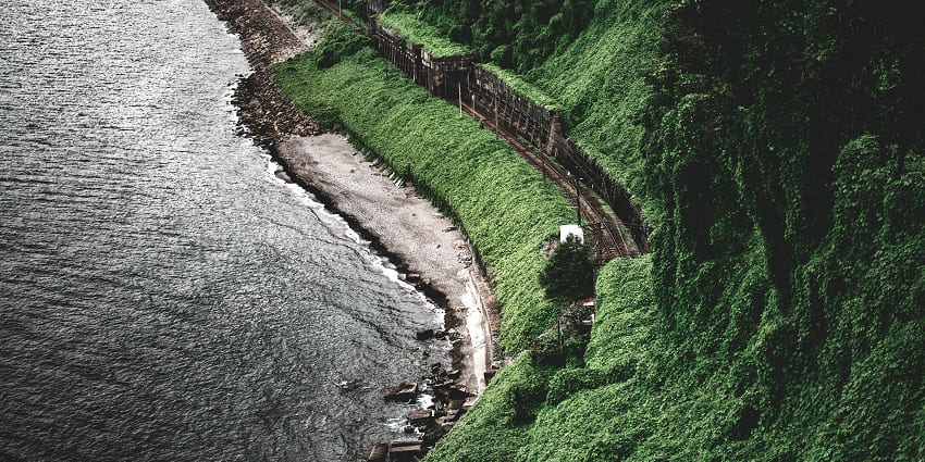 A glimpse of Mtsvane Kontskhi , a lush green cape with scenic beach and botanical gardens.