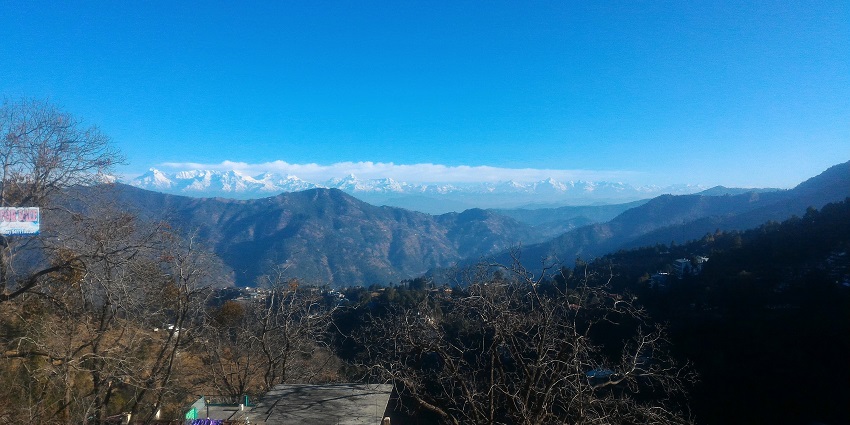 Trekking in Mukteshwar Uttarakhand leading to the ancient Mukteshwar Temple.