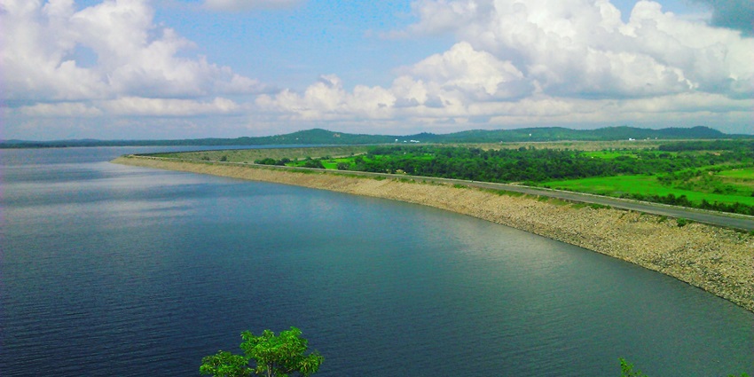 The Mukutmanipur Dam in Khatra subdivision of Bankura district in the state of West Bengal, India.