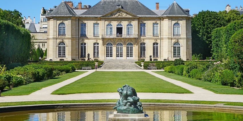 A French museum in Paris is dedicated to Rodin’s sculptures, surrounded by gardens.