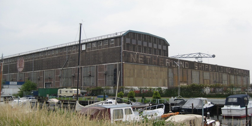 Creative industrial area featuring street art, galleries, and culture in Amsterdam