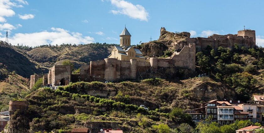 An image of the stunning Narikala Fort which offers panoramic views of Tbilisi city.