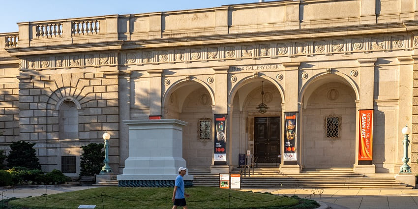 The Great architectural style of the Freer Gallery of Art and the Arthur M. Sackler Gallery.