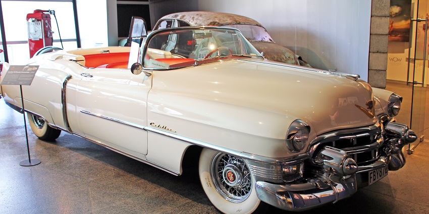 The beautiful 1953 Cadillac at the museum near Abel Tasman National Park in New Zealand.
