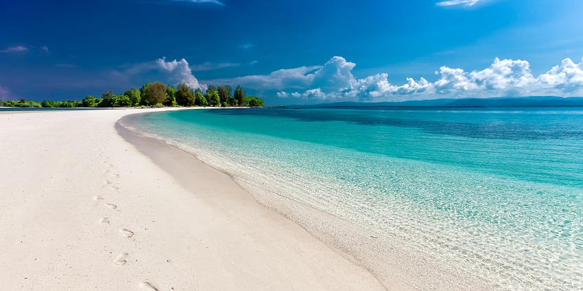 An image of a beach which resembles New Smyrna Beach - famous beaches in Orlando Florida