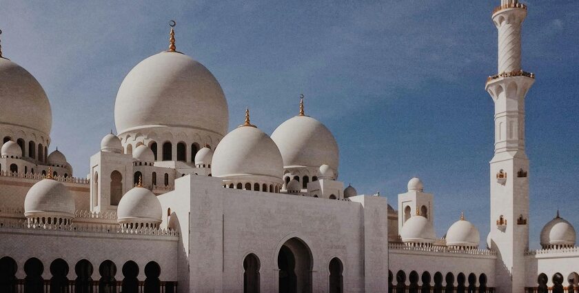 A serene view of one of the most well-known mosques located in New York, USA.