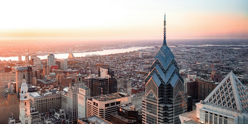 One Liberty Observation Deck boasts a fabulous skyline view of Philadelphia.