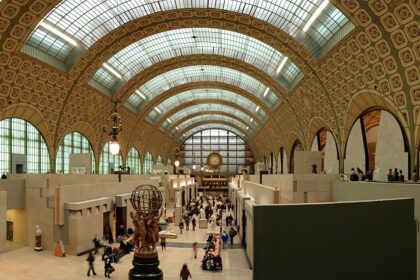 The Orsay museum in paris with Impressionist and Post-Impressionist masterpieces.