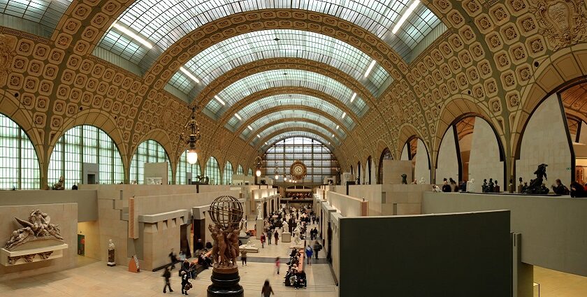 The Orsay museum in paris with Impressionist and Post-Impressionist masterpieces.