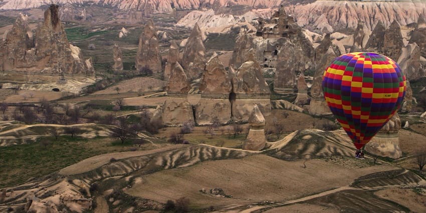 When visiting the Museum Hotel in Cappadocia, Turkey also book the hot air balloon ride