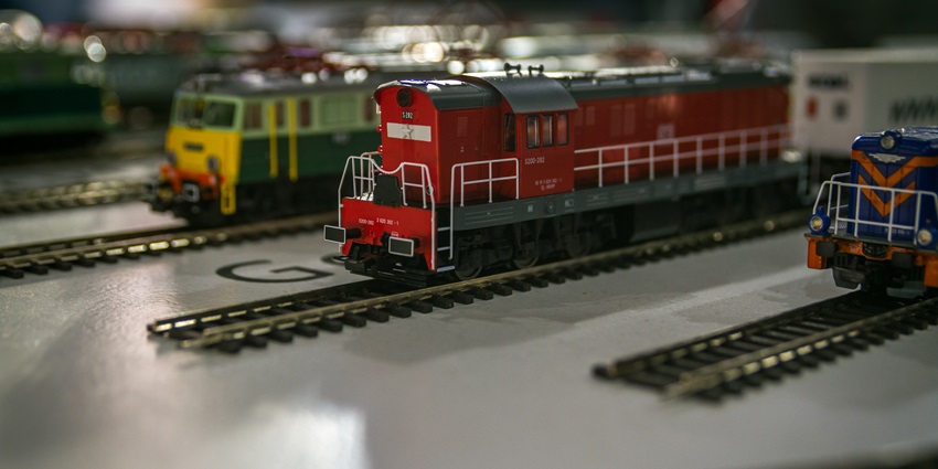 Image of colorful miniature trains at display in the Joshi museum