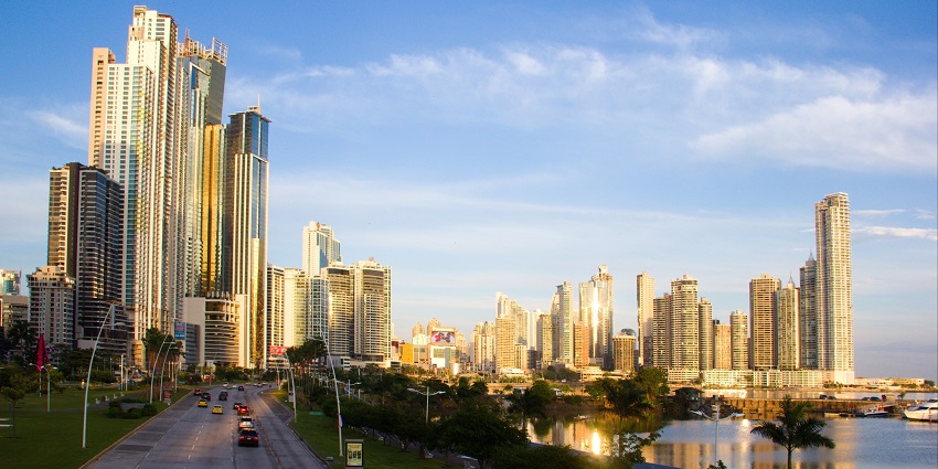 Picturesque view of the cityscape in Panama City, Florida.
