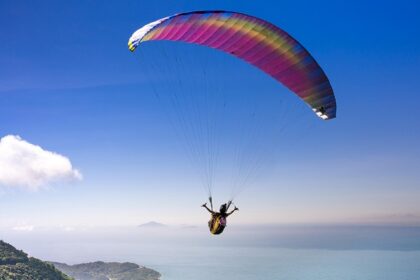 Thrilling paragliding in Nainital above stunning lakes and hills.