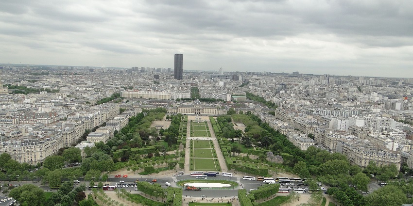 Thrilling skydiving in Paris, France offers stunning aerial views of Paris.