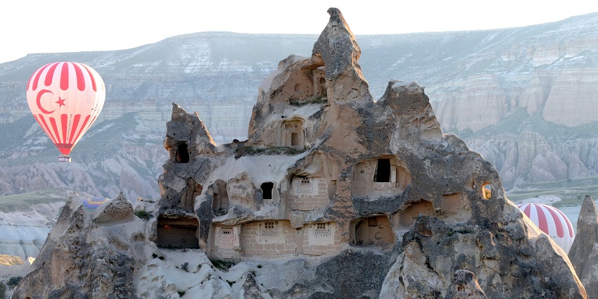 Famous for fairy chimneys and historical monk dwellings.