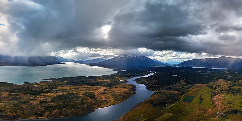 Multiple hills and valleys at Patagonia, one of the most popular adventure locations.