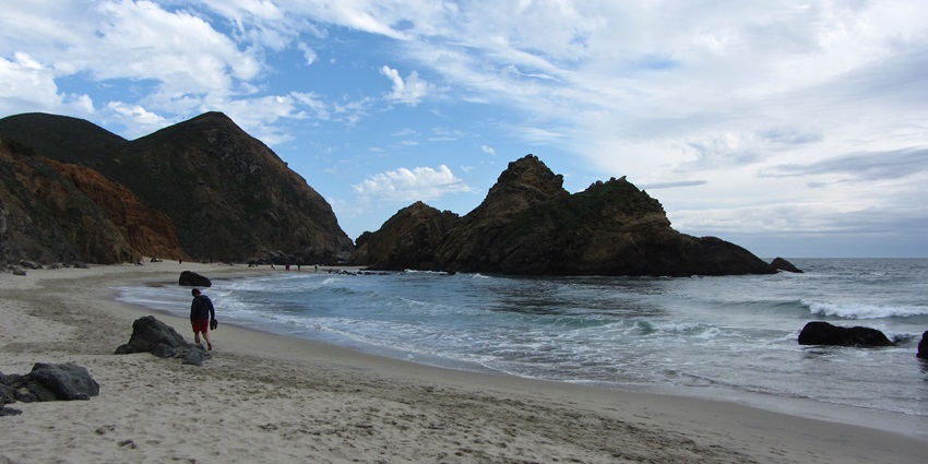 Image of Pfeiffer Beach in California - One of the famous nude beaches in USA
