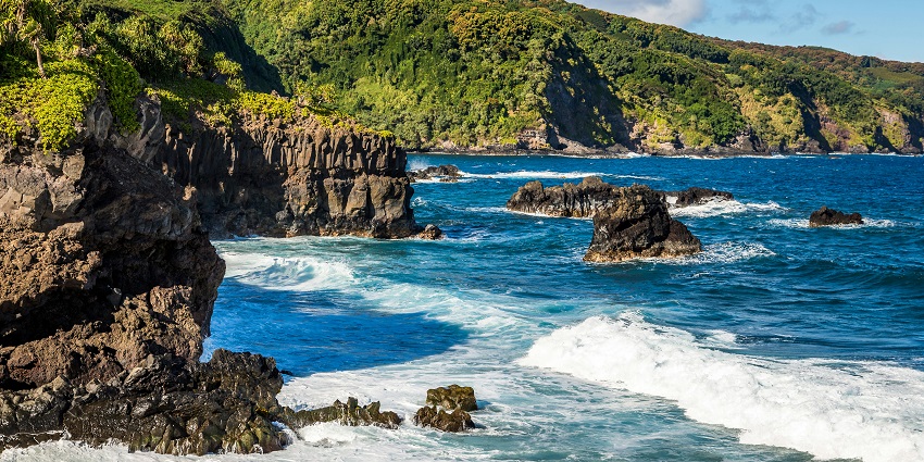 A glimpse of Pipiwai Trail which is known for its lush green landscapes and scenic views.