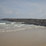 A scenic view of Karaikal beach - one of the best places to visit in Karaikal