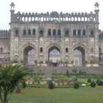 A panoramic view of Bara Imambara with its blend of historic architecture.