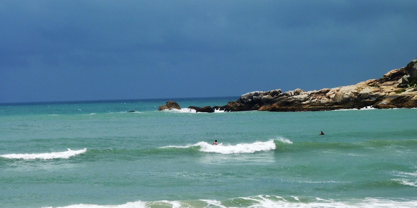 Surfing, sunbathing, and whale watching, a true coastal treasure: Praia do Rosa