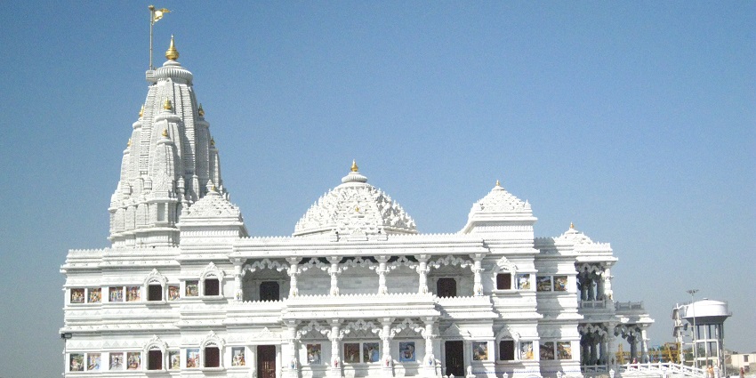 A picture of Prem Mandir, which is one of the best places to visit in Mathura.
