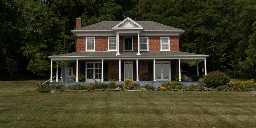 A house is set in Prince Edward County, one of the best places to visit in Ontario.
