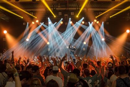 A picture of a music concert taking place in a Pune nightclub