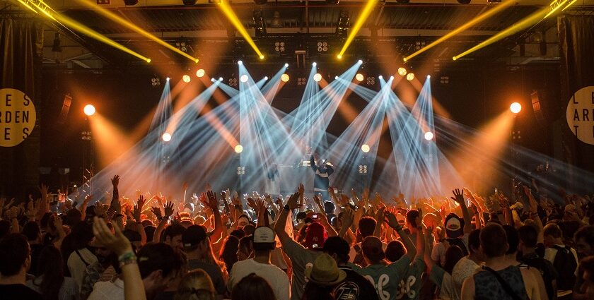 A picture of a music concert taking place in a Pune nightclub