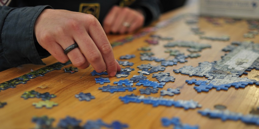 A picture of a puzzle, which is one of the fun ways to celebrate Valentine's Day in Arizona.