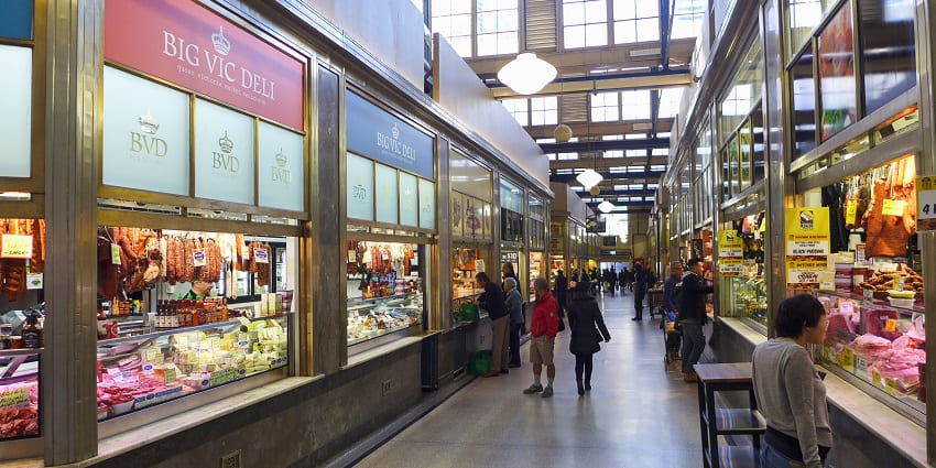 Explore the famous Queen Victoria Market which is famous for gourmet food, gifts, and clothing.