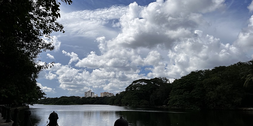 A picture of Sarobar Lake, one of the best places to celebrate Valentine's Day in Kolkata.