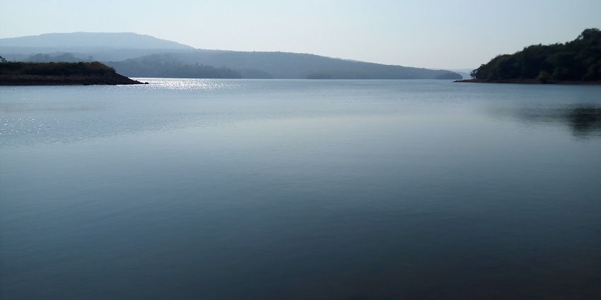 A view of Radhanagari Dam, a great place for nature lovers near the Dajipur jungle safari.