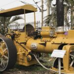 A vintage steam locomotive on display at Rail Museum Howrah, showcasing India's history.