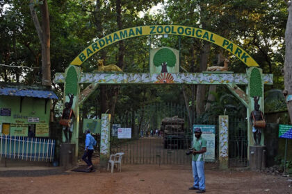 A view of the entrance of Ramnabagan Wildlife Sanctuary or Burdwan Zoological Park.